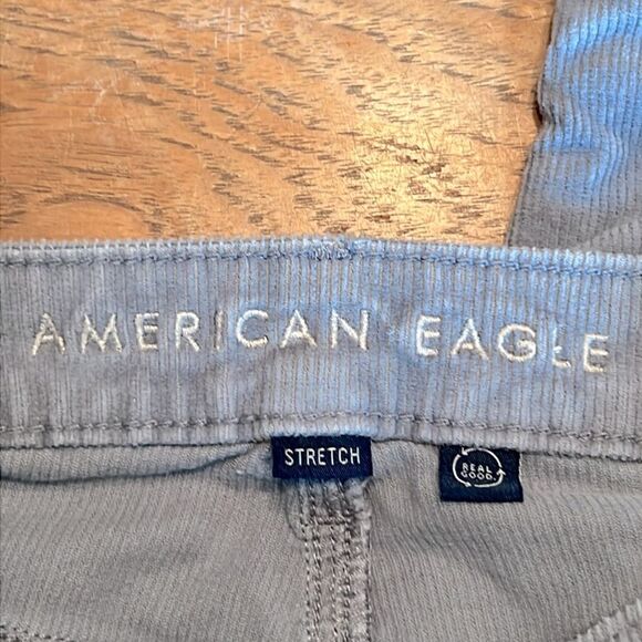 American Eagle corduroy pants light gray 6 regular Classic Skinny - Picture 9 of 13